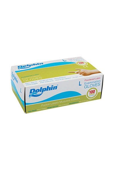 Dolphin Lateks Pudralı Eldiven