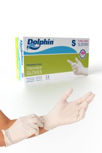 Dolphin Lateks Pudralı Eldiven